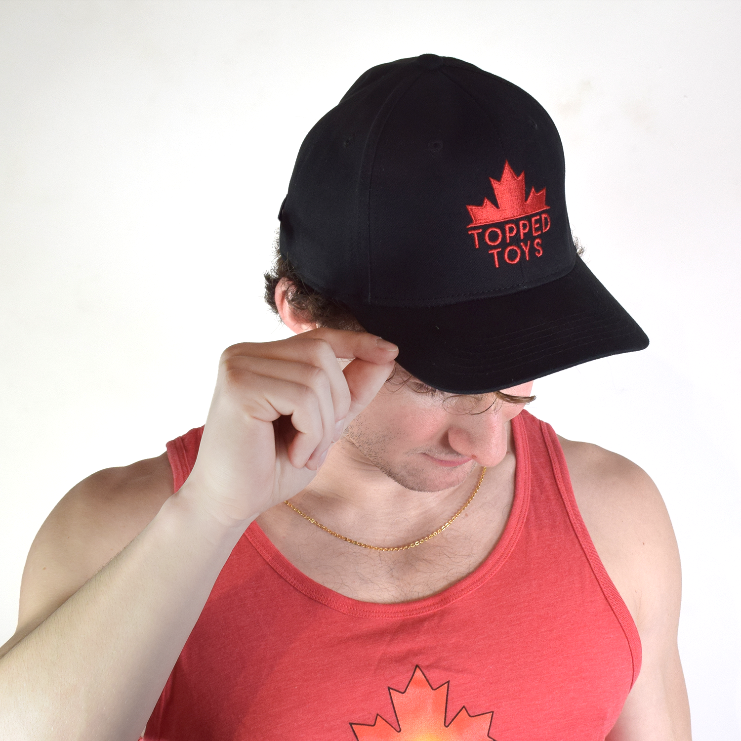 Topped Toys Baseball Hat Black/Red