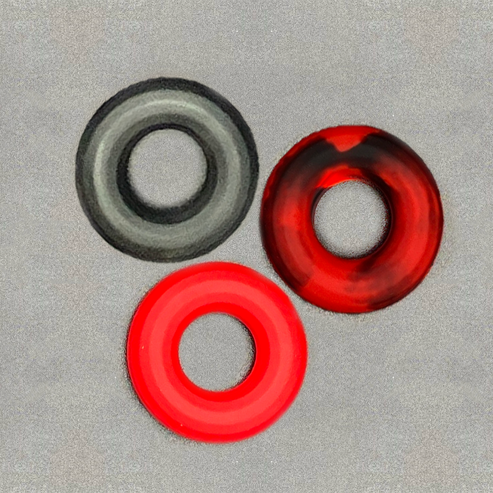 "Pincher" Silicone Cock Rings
